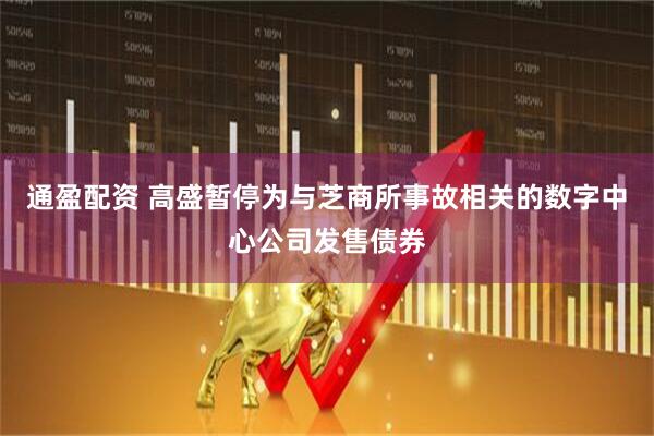 通盈配资 高盛暂停为与芝商所事故相关的数字中心公司发售债券